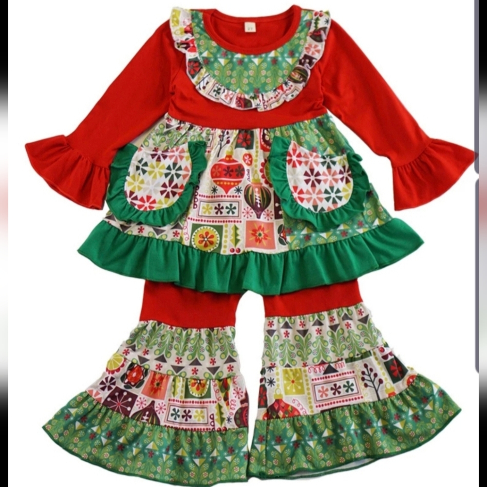 Christmas Ruffle Outfit